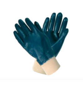 Nitrile Butadiene Dipped Gloves Knit Wrist